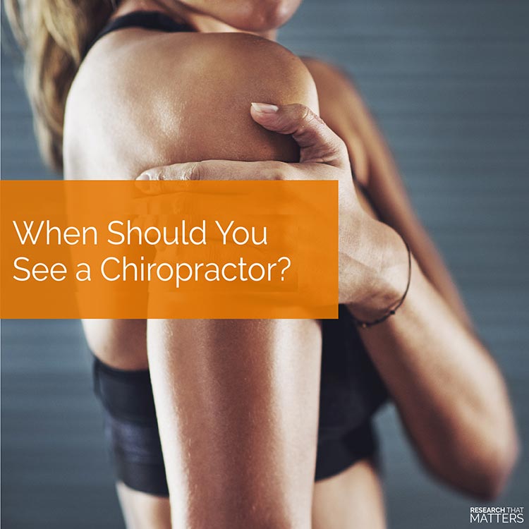 Chiropractic Coral Springs FL When Should You See a Chiropractor